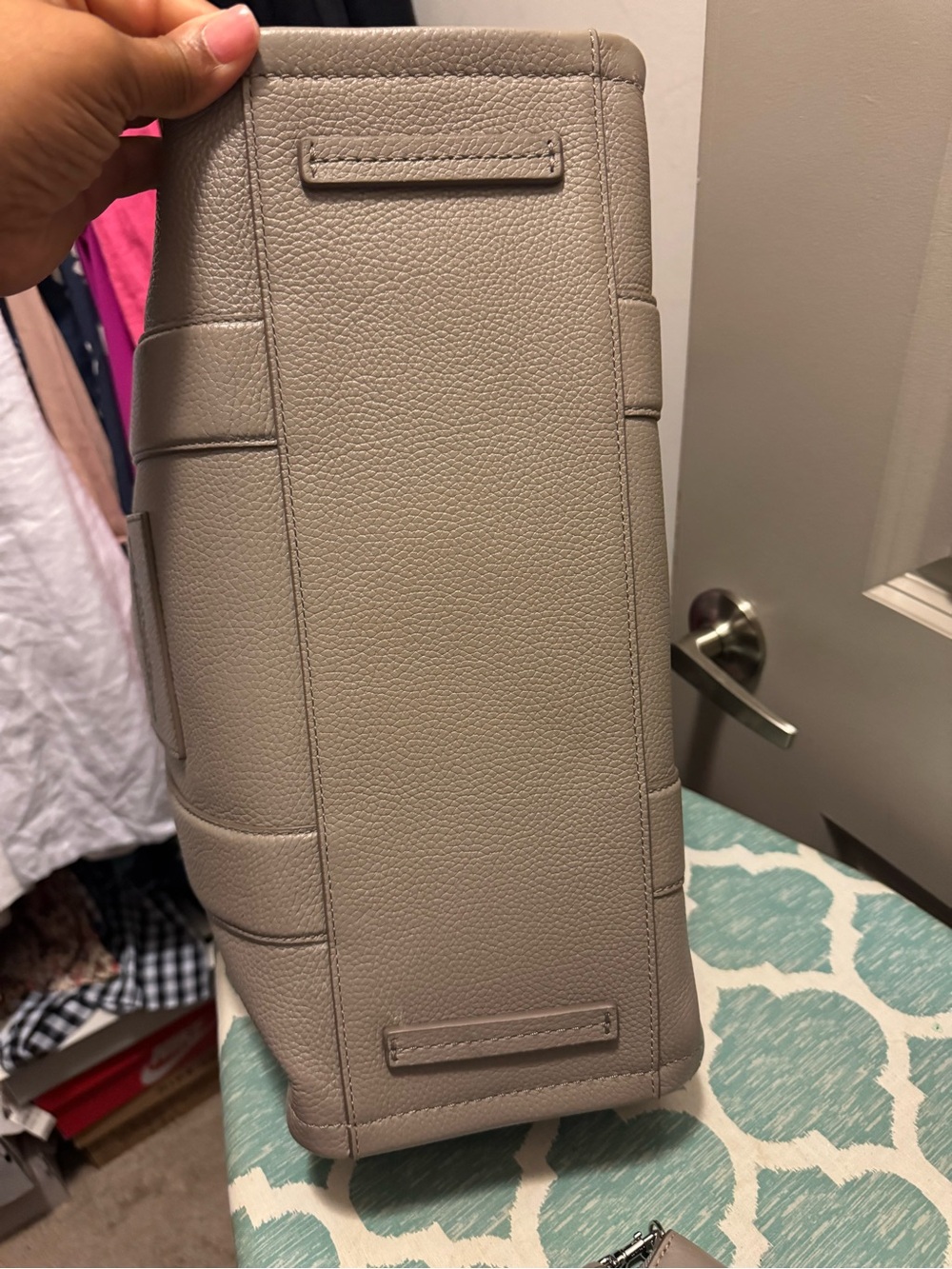 Marc Jacobs Gray 'The Tote Bag' Leather Tote - Picture 11 of 16